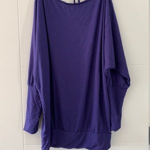 Sweaty Betty purple, tie back top.